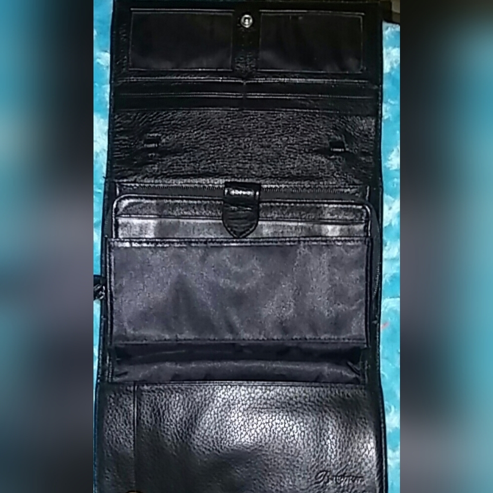 Brighton Brown-Black Crocodile Embossed Wallet - Picture 2 of 2